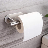 Adhesive Toilet Paper Holder - Self Adhesive Toilet Roll Holder For Bathroom Kitchen Stick On Wall Stainless Steel Brushed