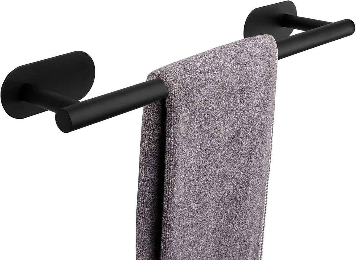 Towel Bar, Bath Towel Bar Rack SS304 Stainless Steel Wall Mount Bathroom Hardware Accessory Kit No Drilling for Kitchen Washroom
